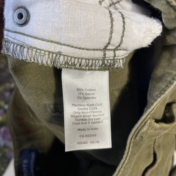 Talbots Womens Simply Flattering 5 Pocket Jegging Jeans 6P Green Skinny - Picture 8 of 10